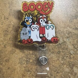 Halloween Booey Badge Reel alligator clip